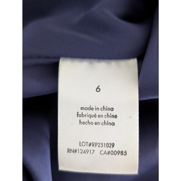 Rachel Parcell Scalloped Mini Shirtdress Blue White Size 6 Button-Up Dress - Picture 7 of 8